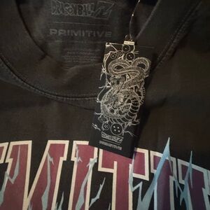 Primitive x Dragon Ball Z Vegeta Levels Black T-Shirt